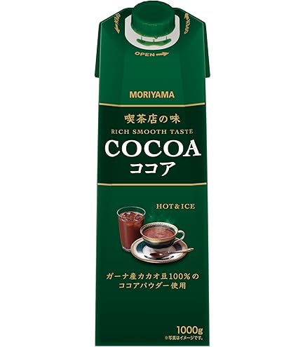 Amazon.co.jp: 守山乳業 MORIYAMA 喫茶店の味 ココア 1000g紙パック×6