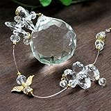ジュエリー風虹のシャワー☆パワーストーンサンキャッチャー風水サンキャッチャー【クリアトップ30mm】 1本