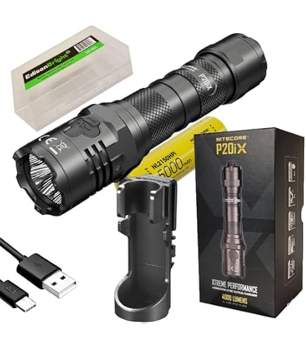 Amazon.co.jp: EdisonBright Nitecore P20iX 4000ルーメン USB充電式