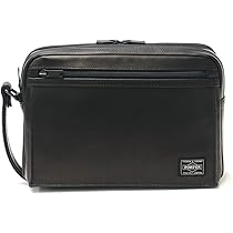 PORTERポーター本革クラッチバッグAMAZEアメイズ二層黒