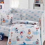 decomood Fairy Tales寝具100 %綿Nursery Cribセット、6ピースベビー掛け布団/キルトセット、アラジンと魔法のランプ、Snowホワイトand the Seven Dwa