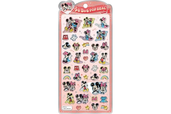 クラックス CRUX うるちゅる ポップシール ディズニー ミッキー＆ミニー ぷっくり 立体 スマホデコ 推し活 132225