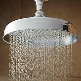 Naiture真鍮降雨シャワーヘッドs-style腕で3幅と、3仕上げ Head Width: 6 Inch SE926496-6CM