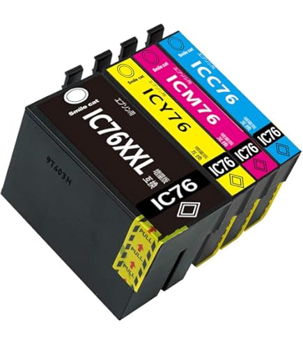 Amazon.co.jp: Inc.com IC4CL76 エプソン(Epson)用 インク