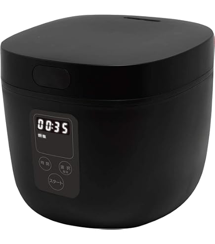 ★4合★ 多機能 炊飯器 早炊き 保温 9モード お手入れ簡単 黒 他カラー有 Amazon | 多機能炊飯器 4合 マイコン式 マットブラック 一人暮らし 9