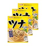 [3袋] エスビー S&B まぜるだけのスパゲッティソース (ツナしょうゆ 3袋)