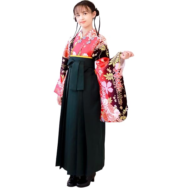 Amazon | [KYOETSU] [キョウエツ] 袴 セット 華やか F 卒業式 小学生 