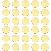 タグ丸 Amazon | uxcell 丸型真鍮タグ 50個入り 14mm/0.55