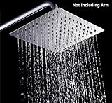 ヨーデルバスルームクロームステンレススチールUltra Thinシャワーヘッド8 "雨スタイル