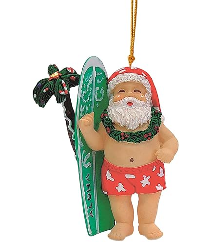 Amazon.co.jp: ハワイアンサンタ クリスマス オーナメント【B】Bounty