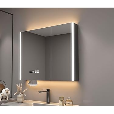 【Janboe】 LEDバスルームミラーキャビネット 50×70cm Amazon.co.jp 売れ筋ランキング: バスルームミラーキャビネット の中で
