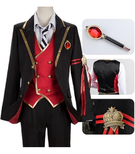 ツイステ　ヴィル　コスプレ衣装　ウィッグ付き Amazon.co.jp: [エアーズCOS] ツイステッドワンダーランド ツイステ