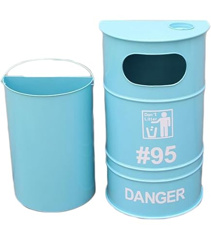 Amazon｜ZWJ-ゴミ箱 鉄のごみ箱アメリカンレトロ旧工業風鍛造