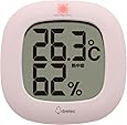 dretec(ドリテック) デジタル温湿度計 温度計 湿度計 デジタル コンパクト シンプル おしゃれ インテリア 大画面 卓上 壁掛け リビング 室内 赤ちゃん O-295PK(ピンク)
