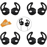 イヤホンカバー シリコーン製 イヤホン専用 落ち防止 イヤホンジェル 軽量 薄い 遮音性 シリコン スポーツ型 5ペア入り