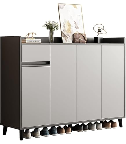 Amazon｜[ベルメゾン] シューズラック オープン棚付きシューズボックス