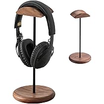 Amazon.co.jp: Muso Wood ヘッドホンスタンド 卓上 ヘッドセット