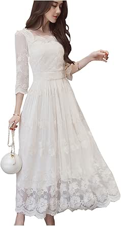 Amazon ウェディングドレス 結婚式 花嫁ドレス マキシワンピ ウェディングドレス ウェディングドレス カラー 花嫁二次会 花嫁ドレス マキシ ワンピース 夏 ワンピース 春 結婚式 花柄 イブニングドレス 通販