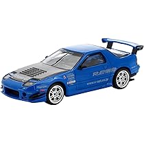 Amazon | POP RACE 1/64 マツダ RX7 RE:雨宮 ブルー ピンク 完成品