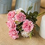 人工花母の日シルクカーネーションブーケヘッドFakeカーネーション One Size ピンク SFBHA32843292785