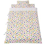 フジキ Hanna Hula (ハンナフラ) お昼寝布団7点セット (ちょうちょ) 日本製 携帯用 お昼寝ふとん 固綿敷布団 3つ折りタイプ