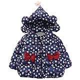 YY-Natuhi ベビー服 女の子 中綿ジャケット 綿服 かわいい キッズ 子供服 ダウンジャケット 中綿コート 秋冬 保温防寒 80~100cm 通園 アウター フード付き ハート柄 赤ちゃん 新