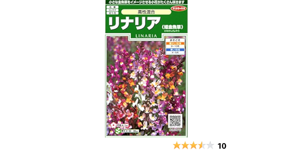 Amazon サカタのタネ 実咲花6879 リナリア 姫金魚草 高性混合 花
