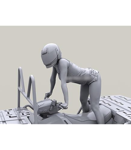 Amazon | 1/24レジンモデルフィギュアキットGK、女性役、未組み立て未