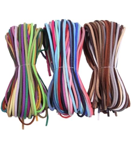 Amazon.co.jp: LIANHATA スエード 革紐 1m×60色セット カラフル 合成