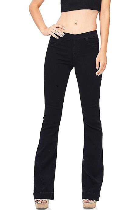 Stretchy Slim Bootcut Denim Flare Pants 