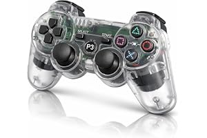 PS3 コントローラー ワイヤレス 無線 振動機能 互換 Bluetooth 接続 簡単 ペアリング クリアカラー対応