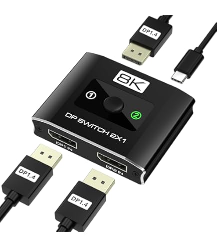 Amazon | トーホー DisplayPort切替器 [2入力1出力・1入力2出力 /双方