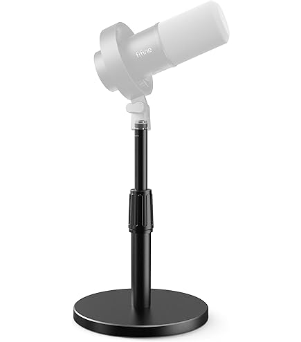 Amazon | Frgyee デスクマイクスタンド 調節可能なテーブルマイク