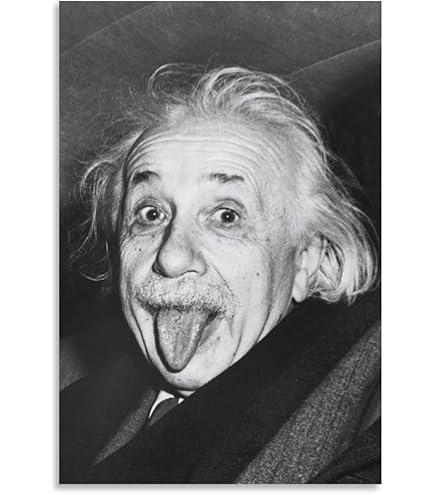 Amazon.co.jp: 肖像画プリント黒ポスターアインシュタインポスター