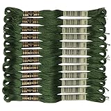 DMC 25番糸 刺繍糸 12束入 #986 グリーン系 DMC25B