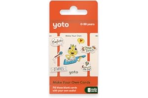 Yoto Make Your Own Cards – 5 Blank Audio Cards for Use with Yoto Player & Mini All-in-1 Audio Player, Record & Play Stories Music Radio Podcasts Birthday Messages & Fun Educational Learning Activities