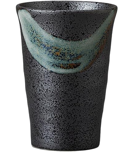 Amazon | 備前焼 鈴木美基 青備前 フリーカップ サイズ 8x高さ11cm