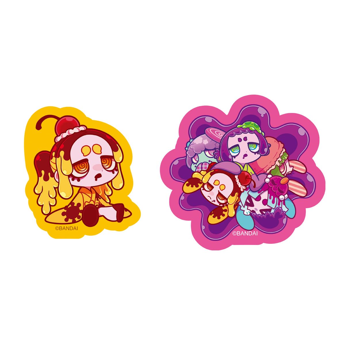 バンダイ(BANDAI) VIRUSWEETS ステッカーつきGUMMY グレープ味 グミキャンディ 食玩 【BOX販売/12個セット】