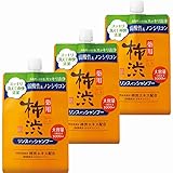 【まとめ買い】四季折々 薬用 柿渋 リンスインシャンプー つめかえ用 大容量 1000ml 熊野油脂 (3個セット)