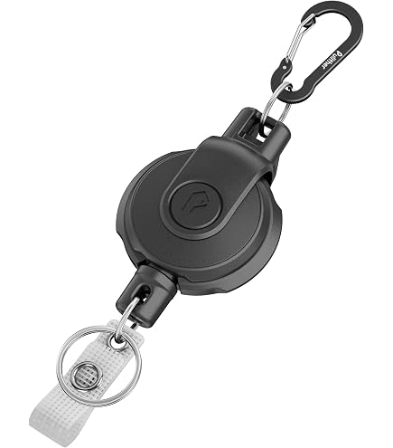 Amazon.co.jp: [ZXZone] リールキーホルダー カラビナ付き 最長伸縮