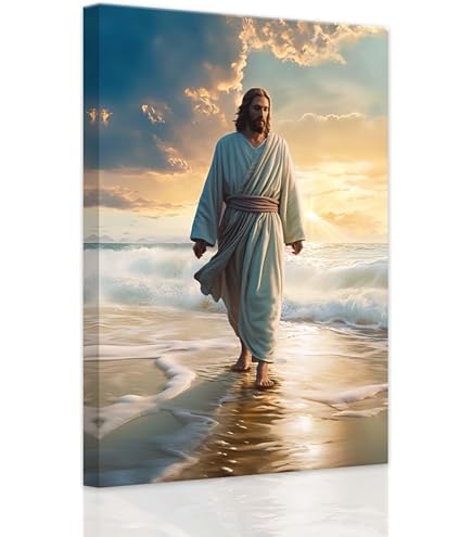 Amazon.co.jp: 神イエスの宗教ポスター ホーム装飾 アートパネル