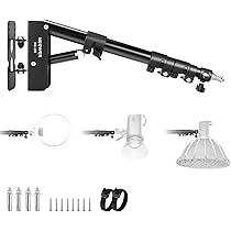 NEEWER壁掛けムーブアーム2本セット125㎝シルバー Amazon | Neewer 壁掛け三角形ブームアーム 180度回転可能 最大