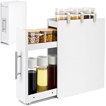 Amazon｜隠せる調味料ラック 2段 W11.5×D35×H46cm スパイスラック 調味