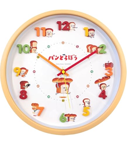 パンどろぼう　ニコアンド　掛け時計　 ウォールクロック 楽天市場】【SALE／20%OFF】【パンどろぼう】コラボ ウォール