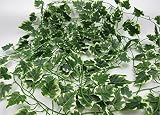 アイビー ガーランド グリーン 観葉植物 造花 涼しい インテリア フェイクグリーン (１２本組)