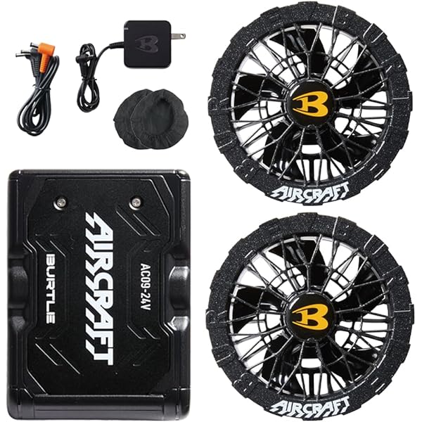 ■新品/2025最新版■バートル エアークラフト 24V ブラックセット Amazon.co.jp: [エアークラフト] すぐ使えるフルセット！ BURTLE