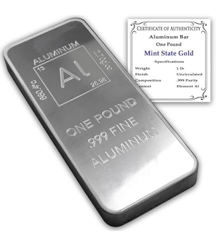 1 Pound .999 Fine Zinc Bullion Bar By Unique Metals – Uncertified, Pure Zinc For Collecting Or Industrial Use
