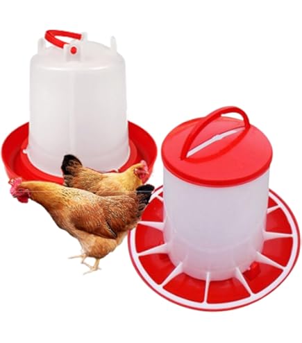 Amazon.co.jp: 2個セット 鶏 自動給水器 自動給餌器 鳥 給水器 餌入れ