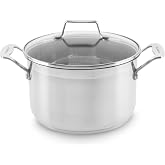 Scanpan Impact Stainless Steel Dutch Oven 22 cm/4.5 Litre with Glass lid, Induction Compatible, Certified Recycled Stainless 