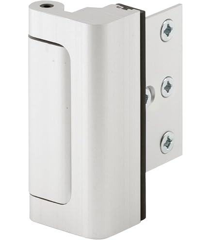 TUFF STRIKE Door Reinforcement | Deadbolt Strike Plate Reinforcer | Anti Kick Door | Two Post Strike Plate | Antique Brass